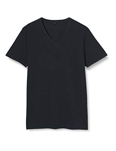Build Your Brand Męski T-shirt Light Tee dekolt w serek, górna część z wycięciem w kształcie litery V dla mężczyzn dostępny w wielu kolorach, rozmiary S - 5XL, grantowy, 3XL