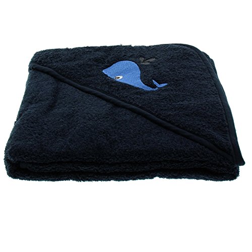 Pippi Szalik dla chłopców z kapturem z logo, niebieski (Dark Navy 778), jeden rozmiar (Producent rozmiar:83 cm x 83 cm)