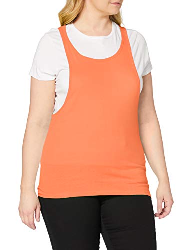 Urban Classics TB462 Damski sportowy T-shirt damski Luźny Burnout Tanktop, pomarańczowy neonowy, XS