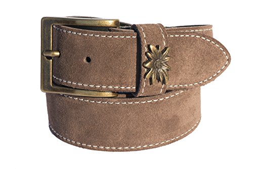 Werner Trachten Pasek do stroju ludowego unisex, Brązowy (Taupe 700), 90