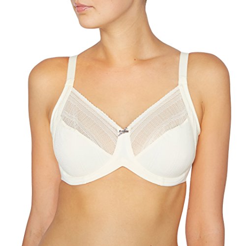 Maidenform Damski stanik do codziennego użytku z siateczką, Off-white (kość słoniowa W/Rum Raisin Crush), 85F
