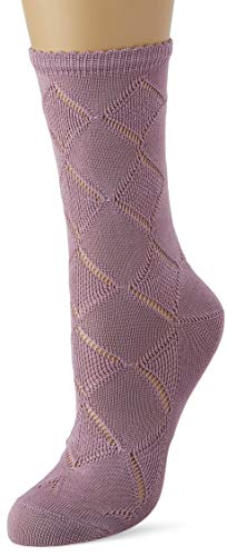 FALKE Damskie skarpety Argyle Corrosion W So, Niebieski (Dusty Lilac 6955), 42 EU