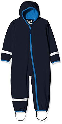 Playshoes Unisex Baby Softshell kombinezon z podszewką polarową, morski, 74