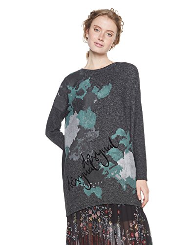 Desigual Damski sweter Ts_kunik, szary (GRIS VIGORE OSCURO 2043), M