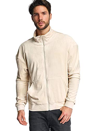 Urban Classics Męska kurtka Velvet Jacket, kość słoniowa (piasek 208), M