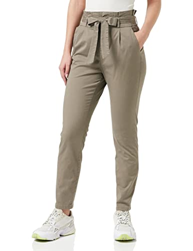 VERO MODA Damskie spodnie Vmeva Hr Loose Paperbag Cot Pant Noos Ga, bungee Cord, S EU