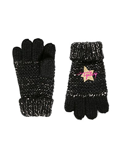 Desigual dziewczęce rękawiczki Gloves_rambutan, czarny (Negro 2000), S/M