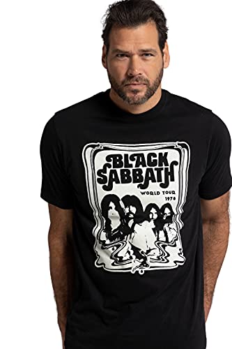 JP 1880 Męski T-shirt Black Sabbath, czarny, 4XL