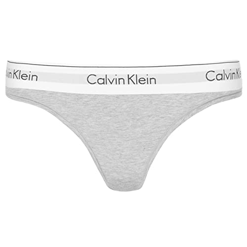 Calvin Klein damski Modern Cotton - Stringi, Szary S