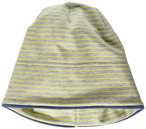 maximo Dziewczęca czapka GOTS, Wielokolorowy (szary melanż/jasnożółty 2813), 51 cm
