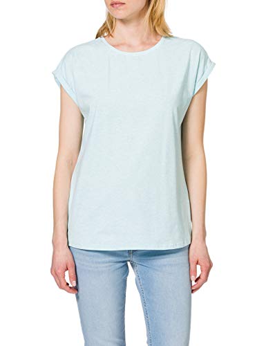 Urban Classics Damski T-shirt Color Melange Extended Shoulder Tee, Basic Top dla kobiet z wyciętymi ramionami w 2 kolorach, rozmiary XS - 5XL