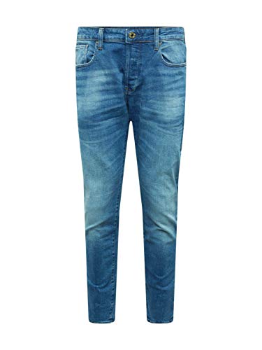 G-STAR RAW Spodnie męskie Rovic Zip 3D Straight Tapered Jeans, niebieski (Authentic Faded Blue B631-a817), 35W x 34L