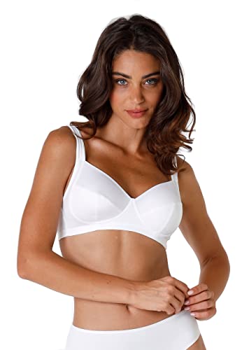 Lovable Damski biustonosz bez fiszbin z 3 wyciętymi miseczkami Reggiseno Senza Ferretto Shaping. Alto Sostegno, biały (003-bianco), 85D