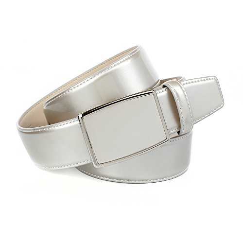 Anthoni Crown Pasek damski, srebrny (masa perłowa srebro 077), (Rozmiar producenta:90)