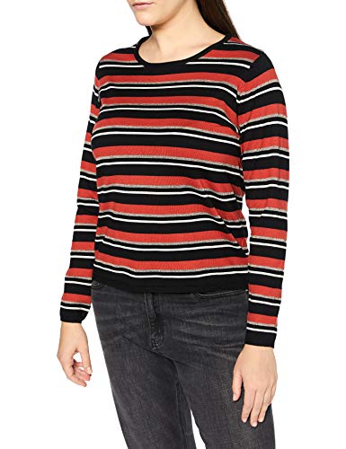 Blue Seven Sweter damski w paski, okrągły dekolt