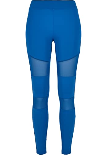 Urban Classics Damskie legginsy z wstawkami z siateczki, damskie legginsy z siateczki, dostępne w wielu wariantach kolorystycznych, rozmiary XS - 5XL, Sporty Blue, M