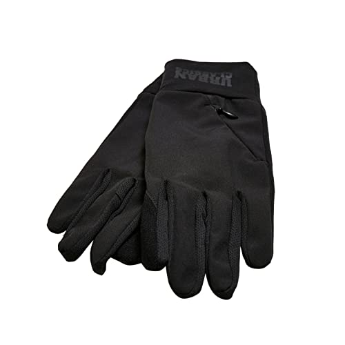Urban Classics Rękawiczki zimowe unisex z logo Cuff Performance Gloves, czarny, S-M