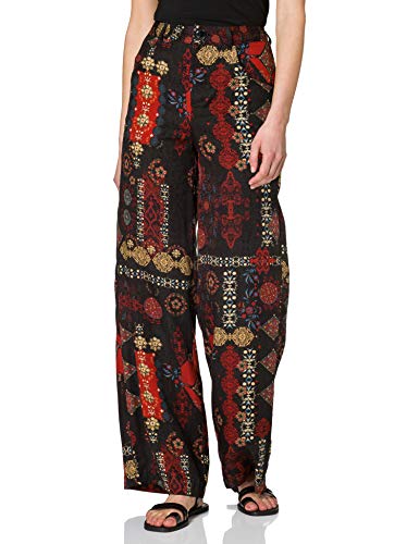 Desigual Spodnie damskie inda Casual, czarny, 44 PL