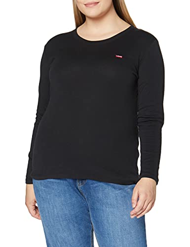 Levi's Plus Size Damska koszulka Plus Long Sleeve Baby Tee, Caviar, 3X