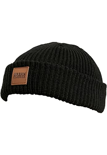 Urban Classics Uniseks Dogger Beanie Wełniana Czapka, Czarny (Black 00007)