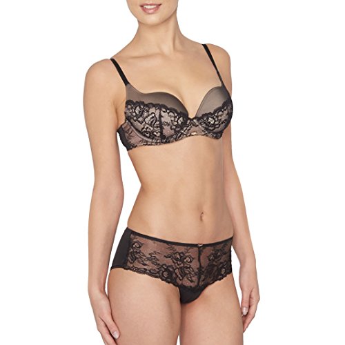 Gossard Super gładki koronkowy biustonosz, Czarny i akt, 75E