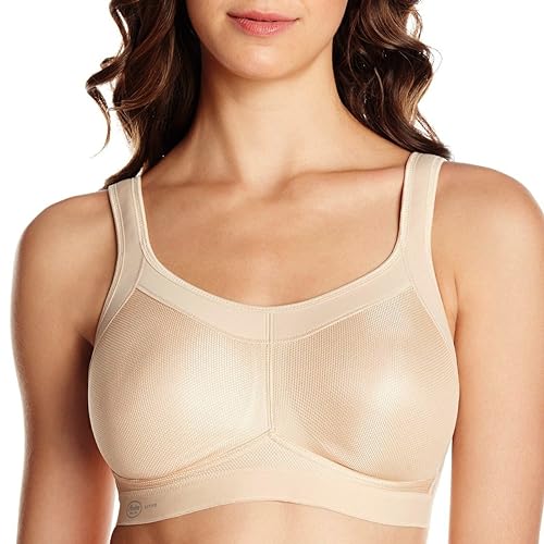 Anita Active Women's Non-Wired, bezszwowy biustonosz sportowy 5529, Pustynia, 65J