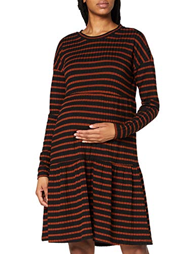 Supermom Sukienka damska Ls w paski, Tortoise Shell - P650, S