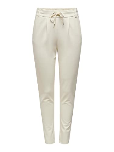 ONLY NOS Damskie spodnie Onlpoptrash Easy Color Pant PNT Noos, Biały (Cloud Dancer Cloud Dancer), 36W x 34L