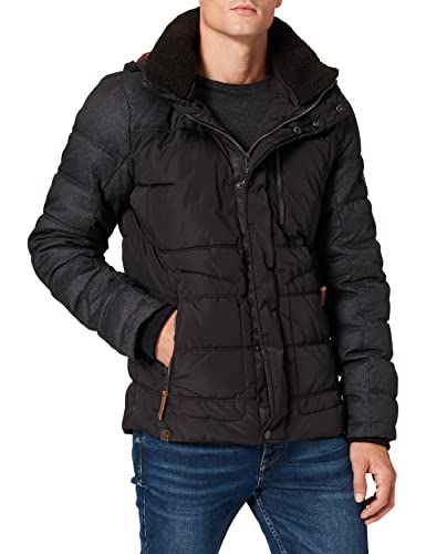 Camel Active Kurtka Męska 420510/2R68, Niebieski Herringbone Blue 72, 28