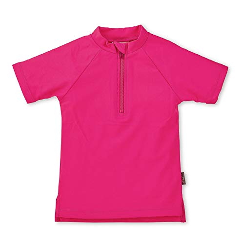 Sterntaler Dziewczęca koszulka do pływania z krótkim rękawem Rash Guard Shirt, magenta, 110-116, magenta, 110/116 cm