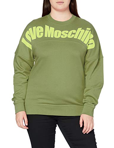 Love Moschino Bluza damska, zielony, 44 (Herstellergröße: 48)