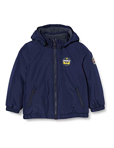 Lego Wear Chłopięca Lwjoshua - kurtka zimowa z aplikacją Lego Ninjago, 590 Dark Navy, 92