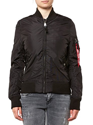 ALPHA INDUSTRIES Damska kurtka bomberka Ma-1 Tt, czarny (Black 03), XS