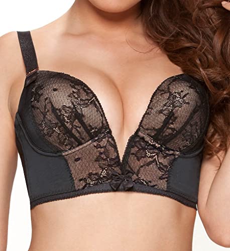 Gossard Retrolution Staylo Plunge biustonosz damski, Czarny, 80F