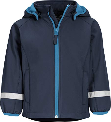 Playshoes Dziewczęca kurtka softshell, niebieski (Marine 11), 116 cm