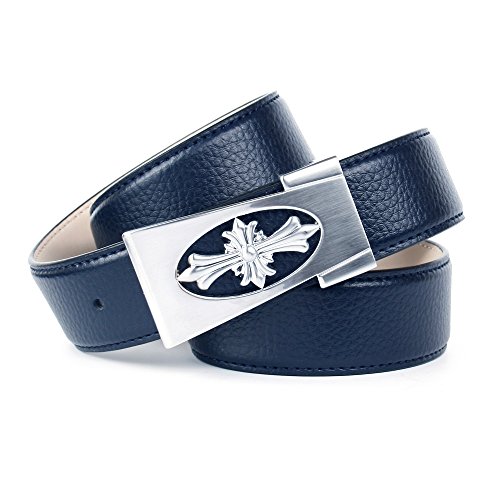 Anthoni Crown Pasek damski, niebieski (ciemnoniebieski 080), (Rozmiar producenta:90)