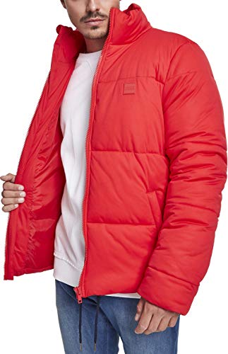Urban Classics Męska kurtka Boxy Puffer, czerwony (ognioczerwony 00697), S