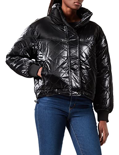 Urban Classics Damska kurtka Vanish Oversized Diamond Quilt kurtka zimowa, czarny (Black 00007), XL