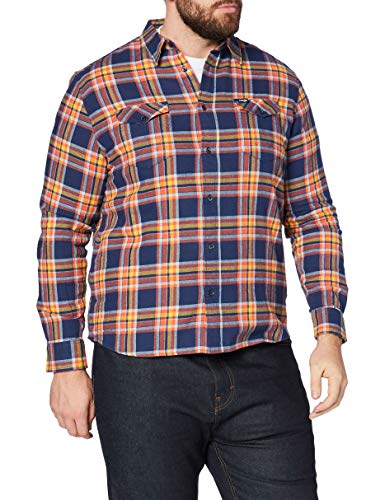 Wrangler LS 2PKT męska koszula z klapą, niebieski, XXL