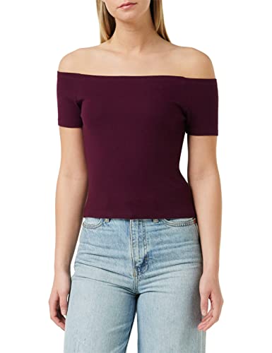 Urban Classics Damska koszulka z odkrytymi ramionami, Czerwony (Redwine 02243), M