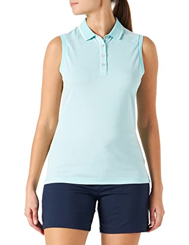 Brax Golf Damska koszulka polo Sabrina Casual Cotton z krótkim rękawem, woda, S