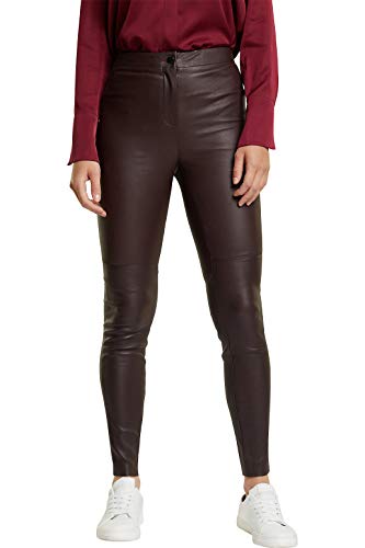 ESPRIT Collection Spodnie damskie, 600/bordowy czerwony, 40 PL