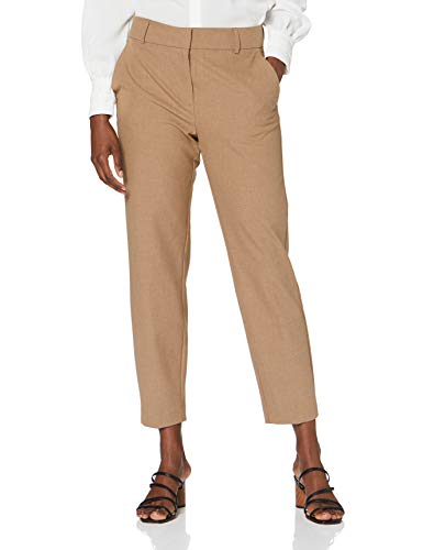SELECTED FEMME spodnie damskie Cropped, Camel/Wzór: melanż, 36