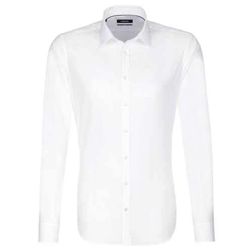 Seidensticker Męska koszula biznesowa bez konieczności prasowania, bardzo wąski krój - X-Slim Fit - długi rękaw - kołnierz kent