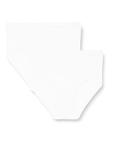 Schiesser Damskie Szorty Huftslip Boy, Bianco (Weiß (100-Weiss)), 46 Pl