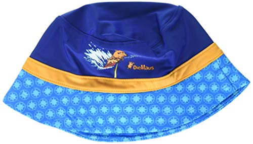 Playshoes Die Maus ochrona przed promieniowaniem UV kapelusz wędkarski, czapka kąpielowa mysz, niebieski (Marine 11), 53 cm