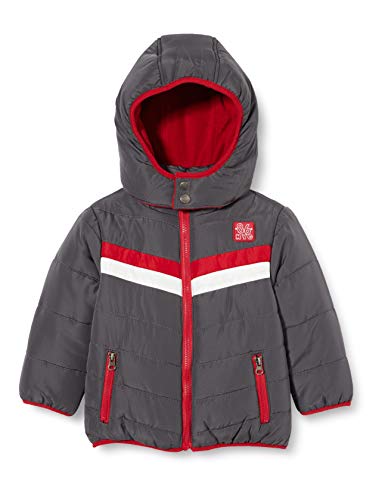 Blue Seven Chłopięca kurtka z kapturem Anorak, 984 Dk szary Orig, 4 Lata