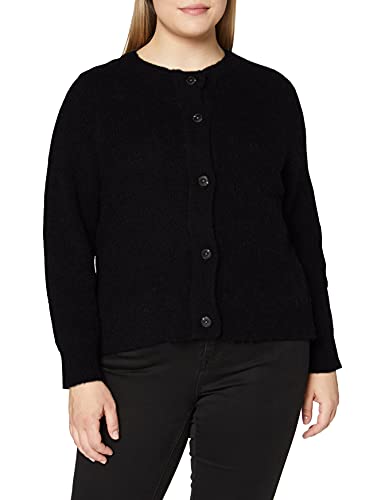 SELECTED FEMME Damski sweter Slflulu Ls Knit Short Cardigan Noos, czarny, L
