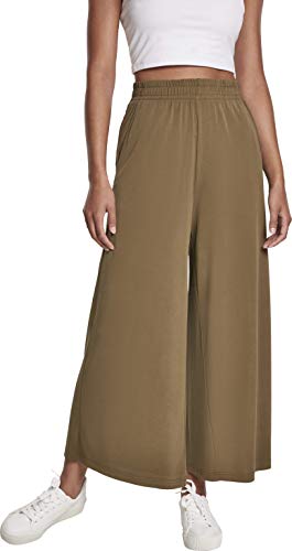 Urban Classics Damskie spodnie Modal Culotte, szerokie spodnie 3/4 z elastycznym pasem, dostępne w wielu kolorach, rozmiary XS - 5XL, Summerolive, 3XL