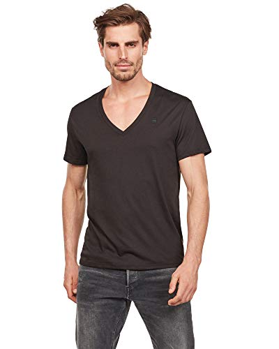 G-STAR RAW Koszulka męska Base Heather 2-pak, Czarny (jednolity czarny D07203-2757-2019), XS
